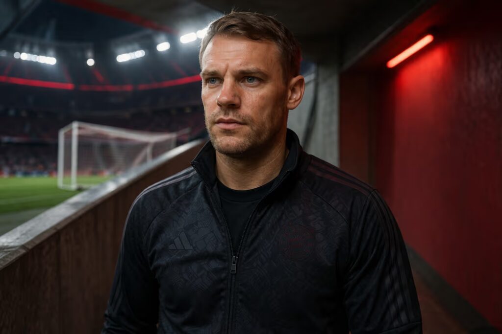 Manuel Neuer mit 40 am Scheideweg | Symbolbild KI-generiert © 2026 EMH AG JS by OpenAI 5.4