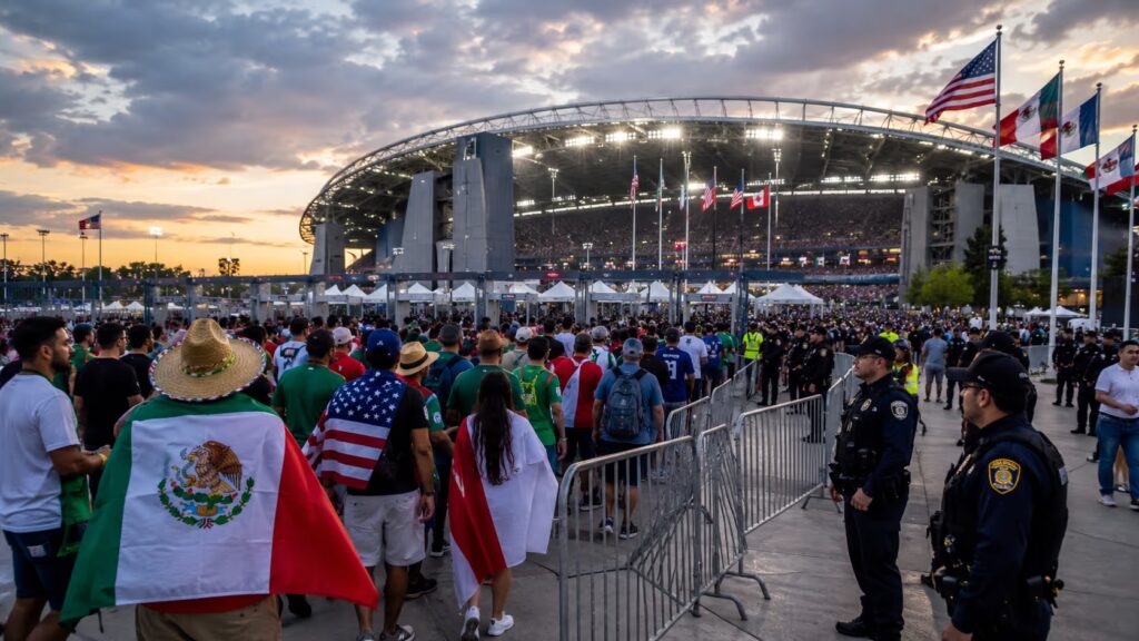 WM 2026 im Schatten der Politik: FIFA steht unter Druck | Symbolbild KI-generiert © 2026 EMH AG JS by OpenAI 5.5