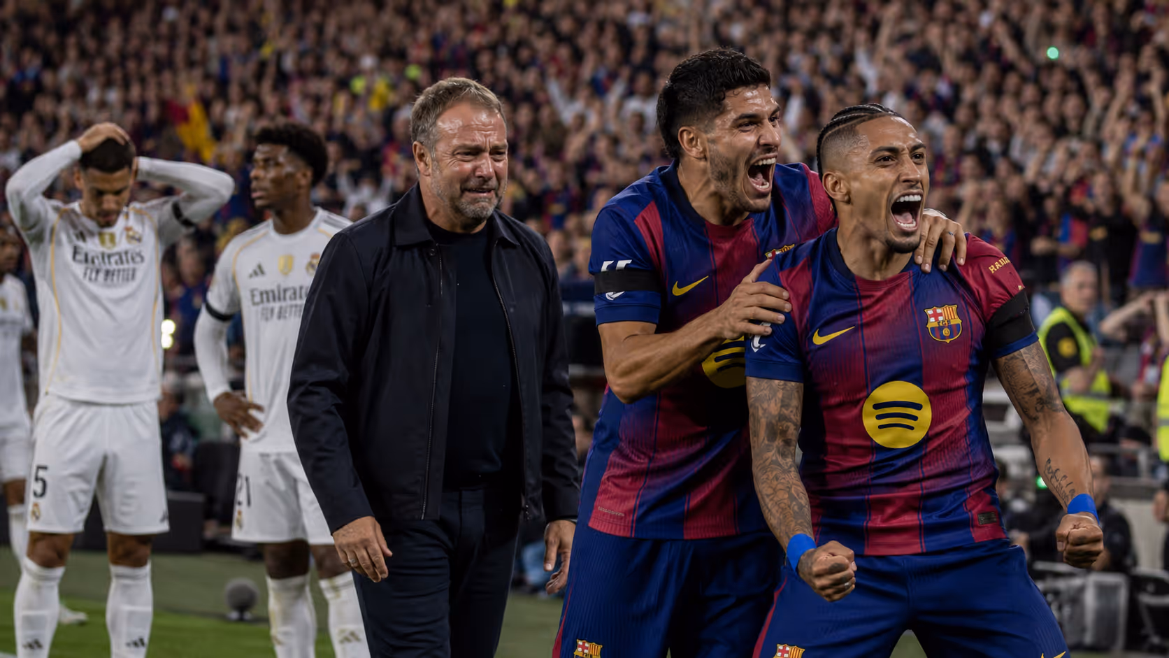 Barca schlägt Real und ist Meister | Symbolbild KI-generiert © 2026 EMH AG JS by OpenAI 5.5