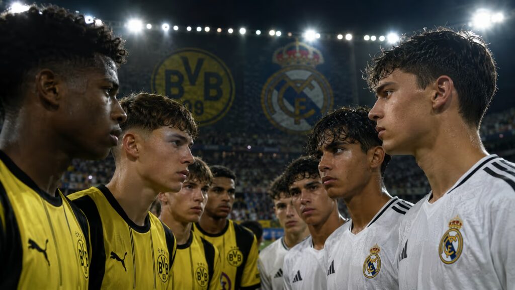 BVB gegen Real Madrid: Der Nachwuchs träumt vom Final-Coup | Symbolbild KI-generiert © 2026 EMH AG JS by OpenAI 5.5
