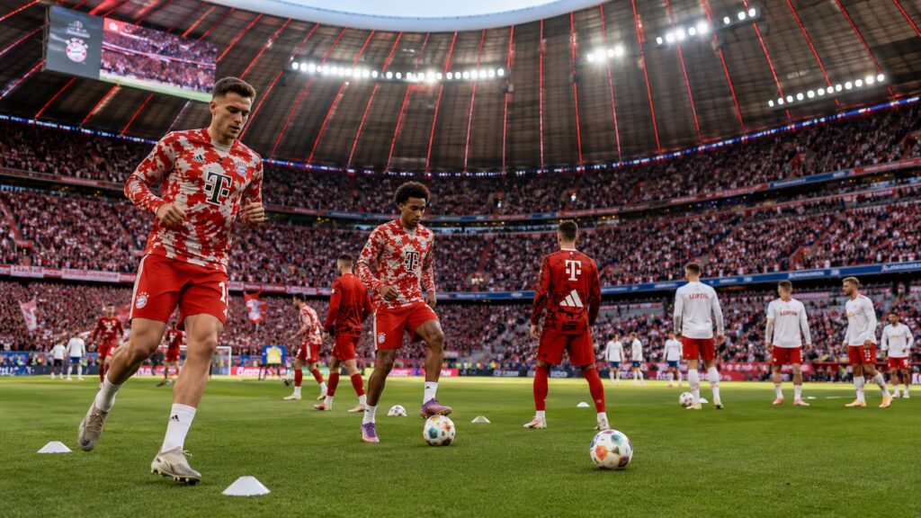 Bayern gegen Leipzig: Generalprobe mit Signalwirkung | Symbolbild KI-generiert © 2026 EMH AG JS by OpenAI 5.5