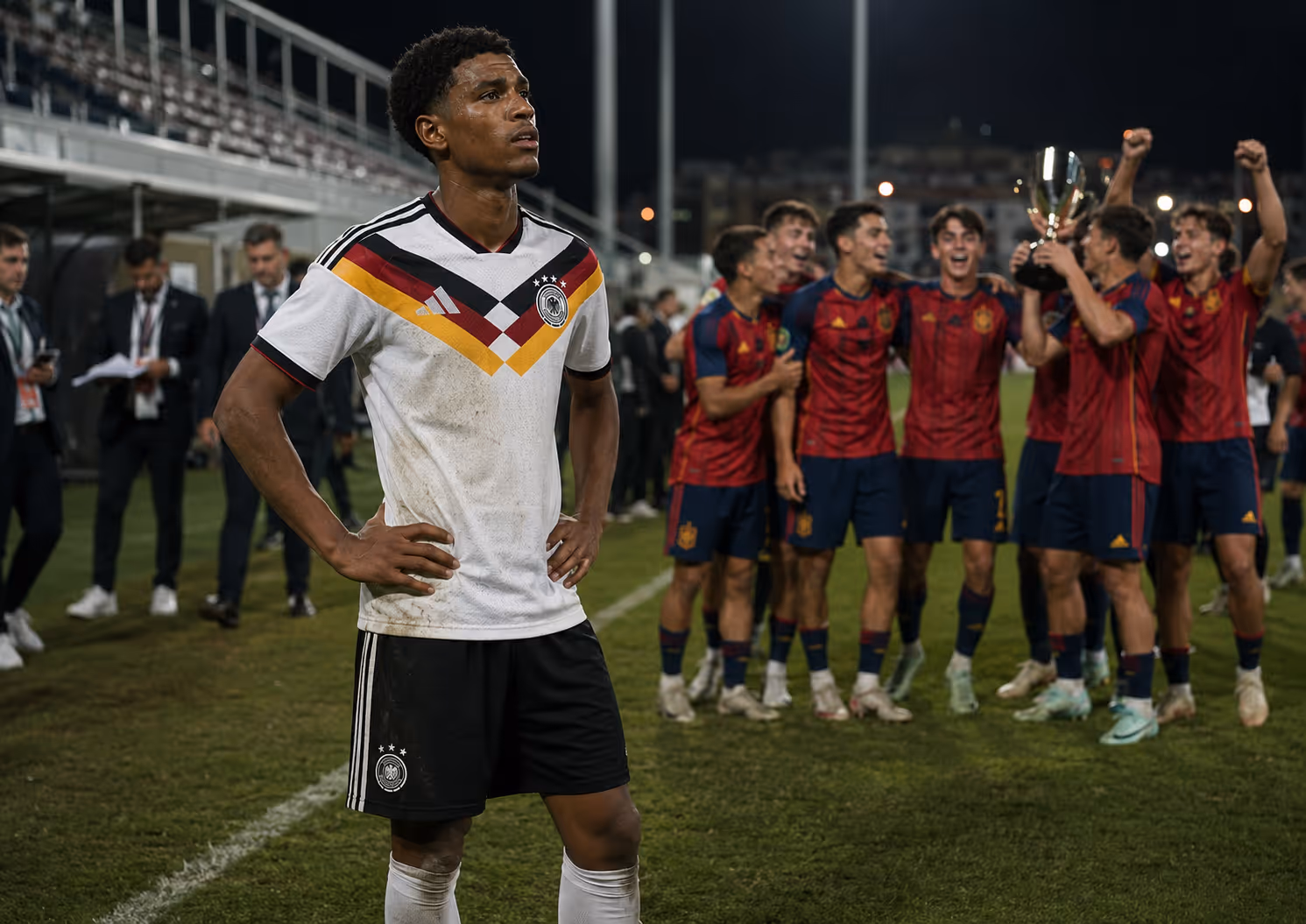 U19-Finale verloren: Spanien siegt – Deutschlands Talente scheitern am System? | Symbolbild KI-generiert © 2026 EMH AG JS by OpenAI 5.5