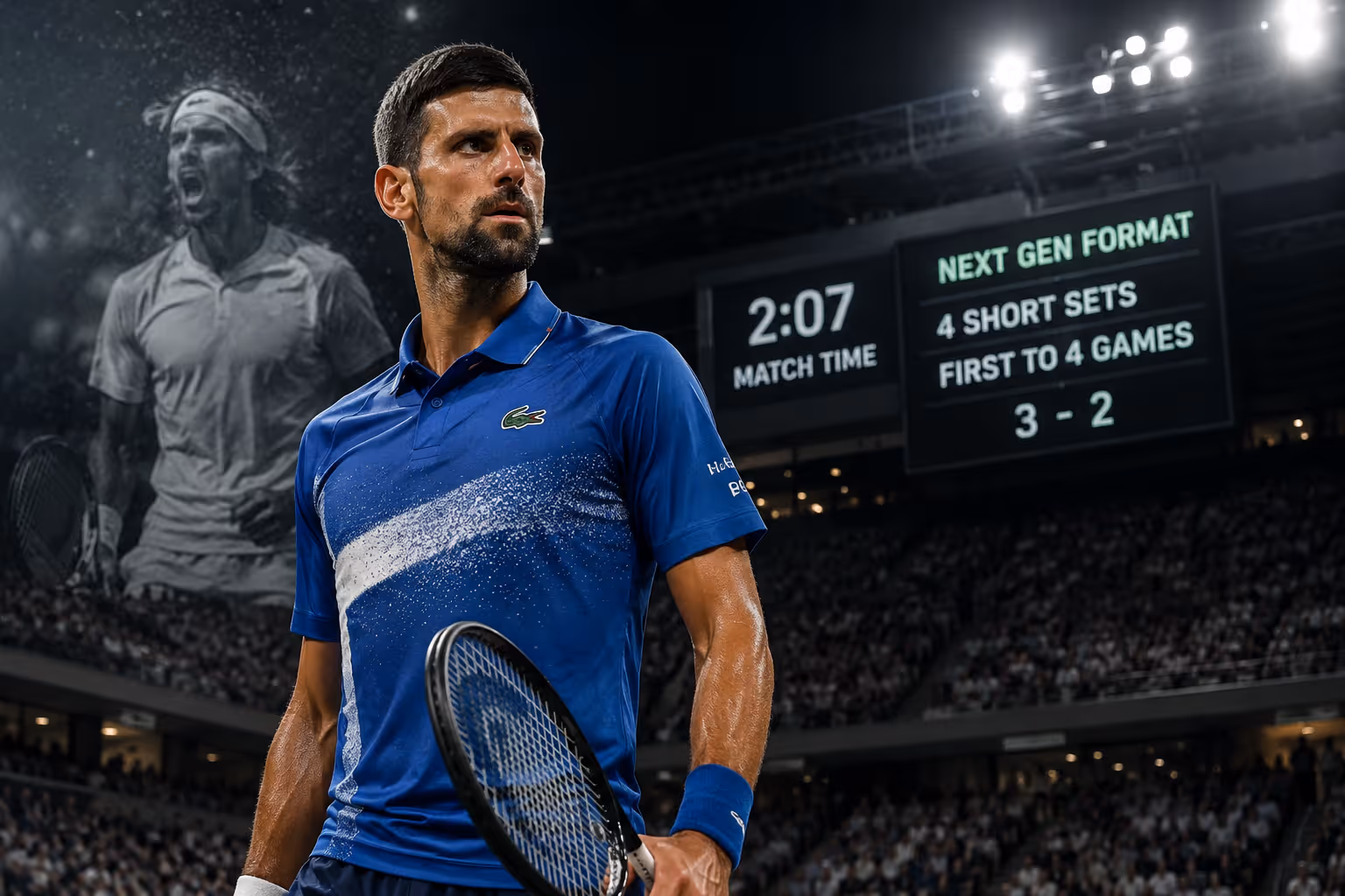 Djokovics Tennis-Trick: Fünf Sätze in zwei Stunden! | Symbolbild KI-generiert © 2026 EMH AG JS by OpenAI 5.5