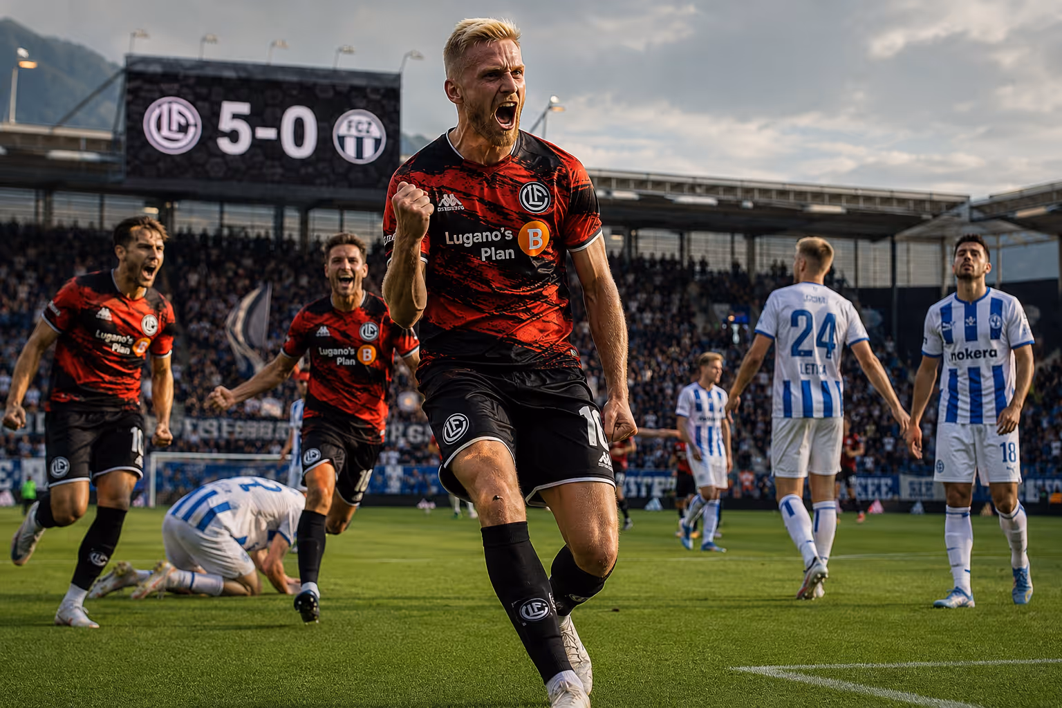 5:0-Demontage! Lugano zerlegt den FCZ | Symbolbild KI-generiert © 2026 EMH AG JS by OpenAI 5.5
