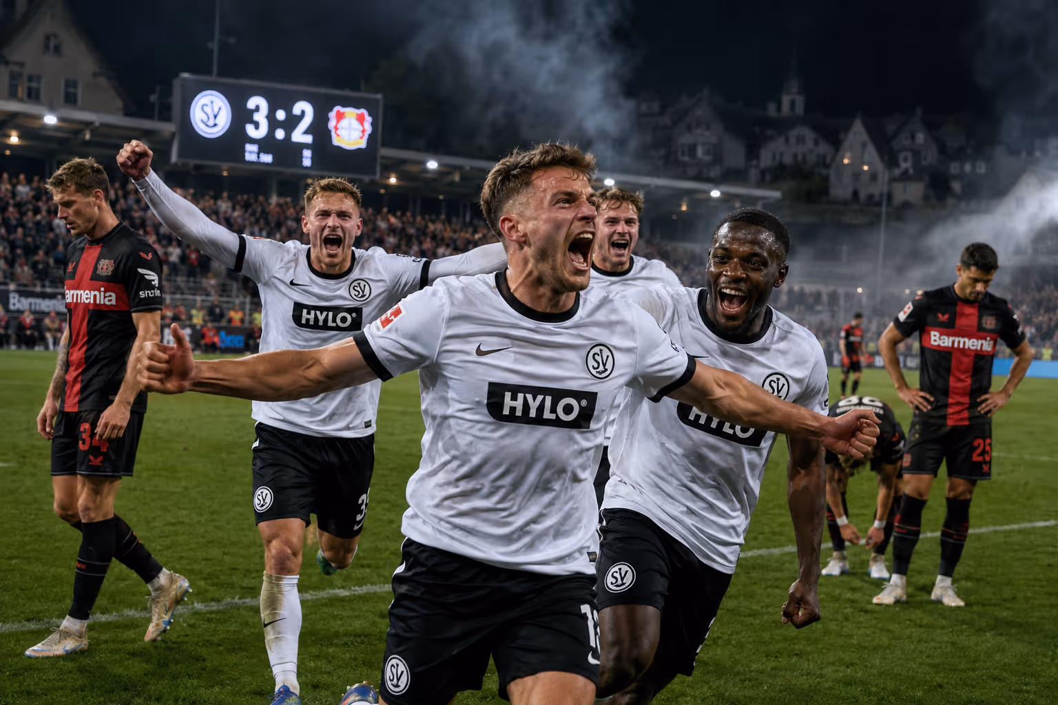 SV Elversberg schockt Bayer: Das Dorf-Wunder hat System | Symbolbild KI-generiert © 2026 EMH AG JS by OpenAI 5.5
