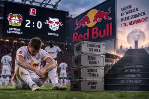 RB Leipzig: Verkauft Red Bull den eigenen Titeltraum? | Symbolbild KI-generiert © 2026 EMH AG JS by OpenAI 5.5