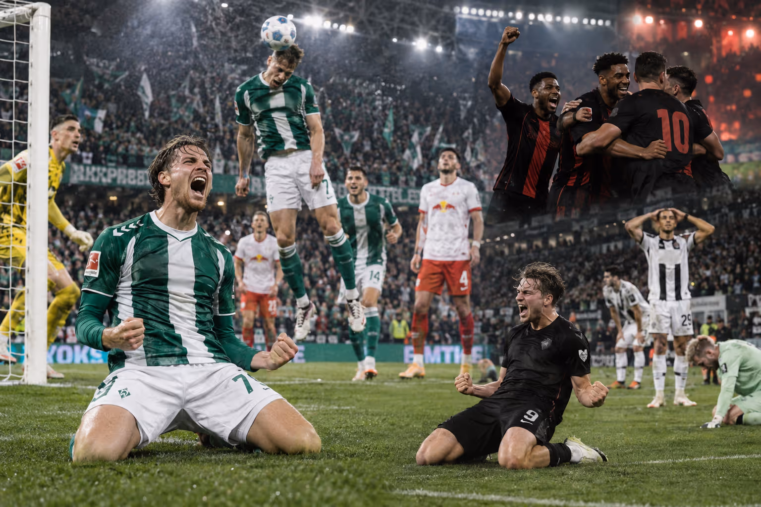 Bundesliga-Wahnsinn: Werder schockt RB – Elversberg dreht 1:3! | Symbolbild KI-generiert © 2026 EMH AG JS by OpenAI 5.5