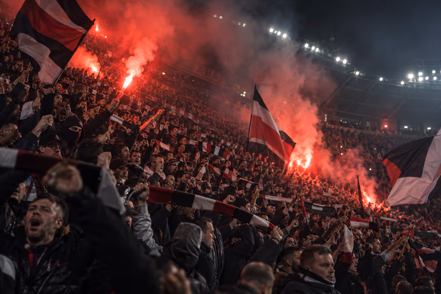 Ultras, Hooligans, Gewalt: Wann Fankultur kriminell wird | Symbolbild KI-generiert © 2026 EMH AG JS by OpenAI 5.5
